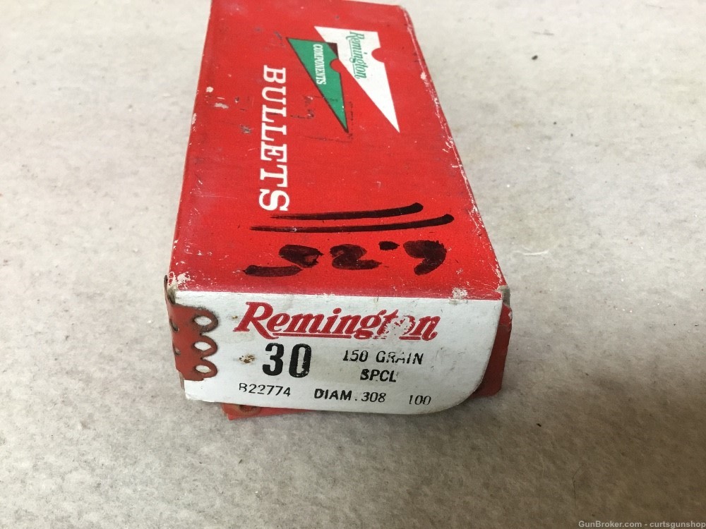 Remington, Cal. 30, Dia. 308, 150 GR., SPCL, 100 count bullets-img-0