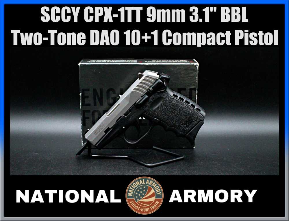 SCCY CPX-1TT 9mm Two-Tone Compact Pistol-img-0