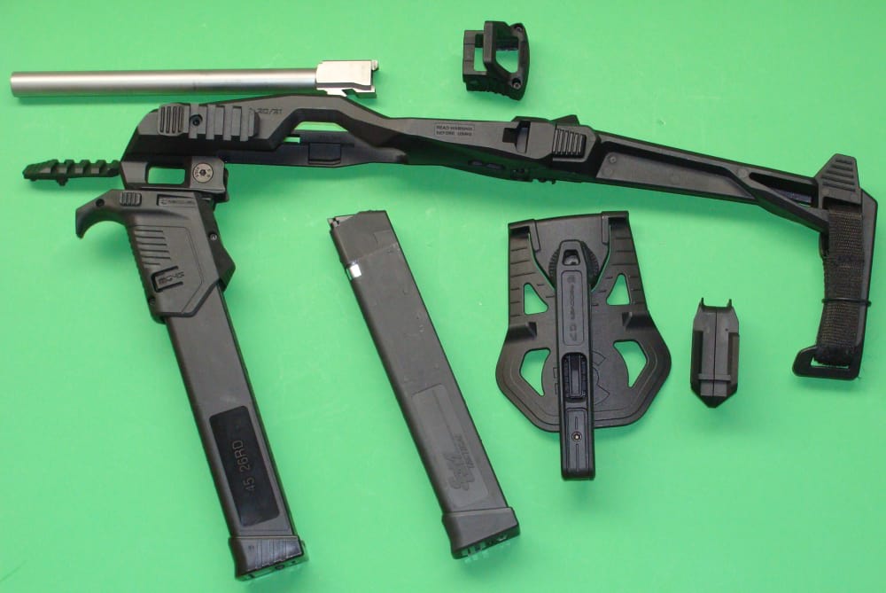 RECOVER TACTICAL BRACE UNIT FOR GLOCK 21 G21, WOLF LAKE 9" BARREL, EXTENDED-img-1