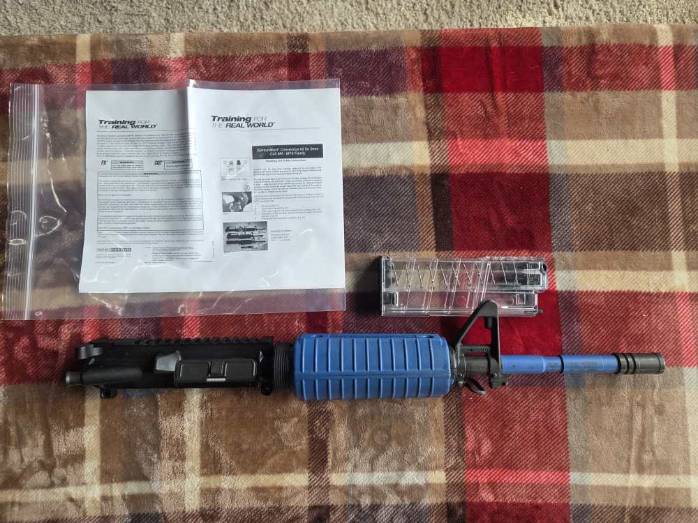 M4A1 9mm Simunition Conversion Kit AR15 Upper Receiver M4 Magazine Mag LEO-img-0