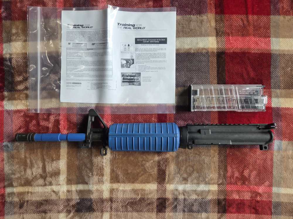 M4A1 9mm Simunition Conversion Kit AR15 Upper Receiver M4 Magazine Mag LEO-img-7