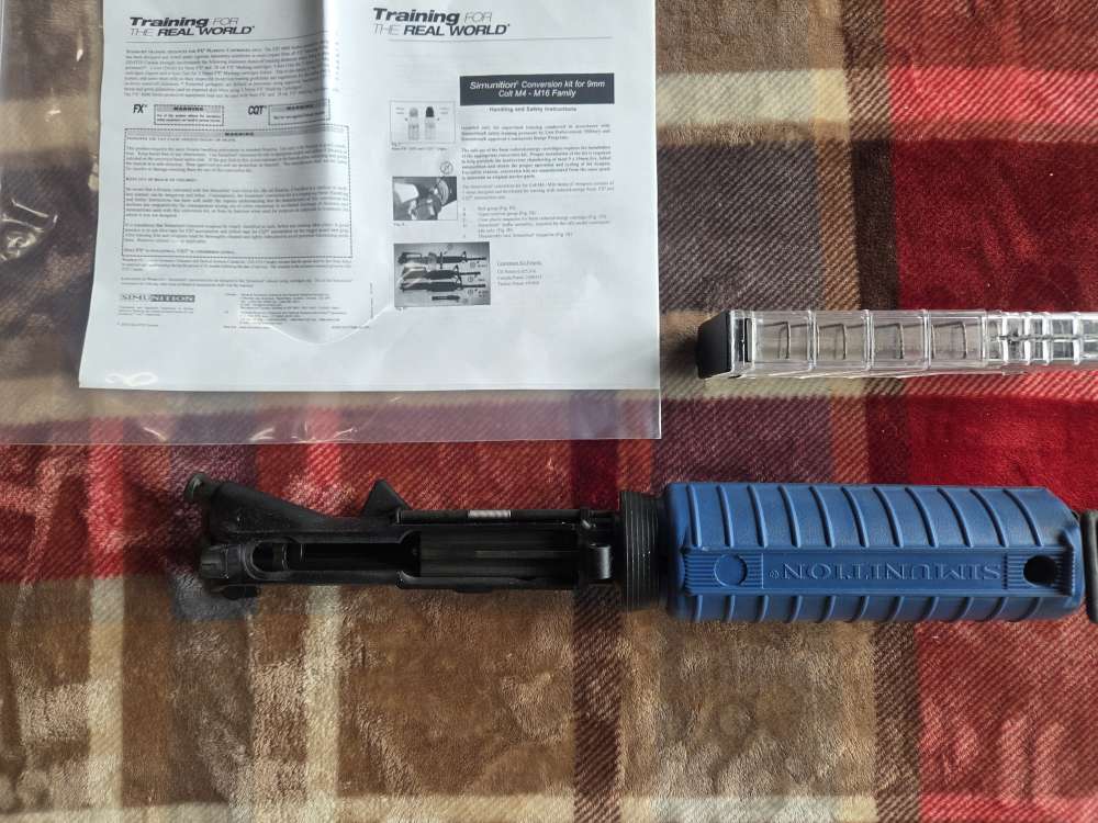 M4A1 9mm Simunition Conversion Kit AR15 Upper Receiver M4 Magazine Mag LEO-img-5