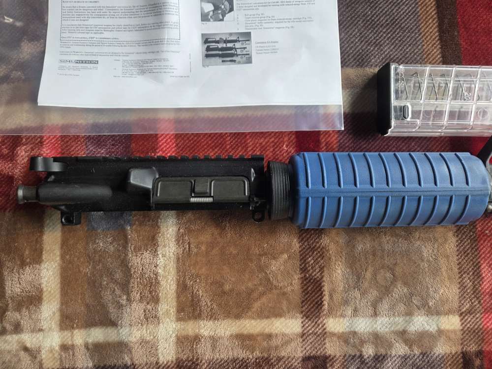 M4A1 9mm Simunition Conversion Kit AR15 Upper Receiver M4 Magazine Mag LEO-img-2