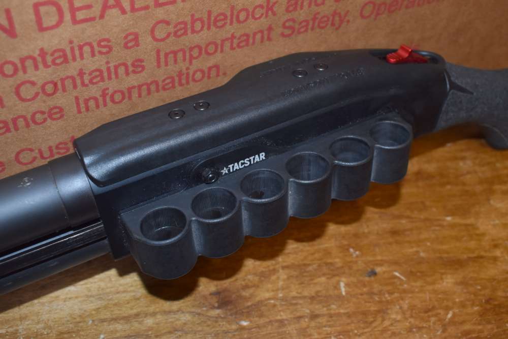 Mossberg 590 Shockwave 12 Gauge 14" Pump Crimson Trace Laser Saddle Bundle-img-4