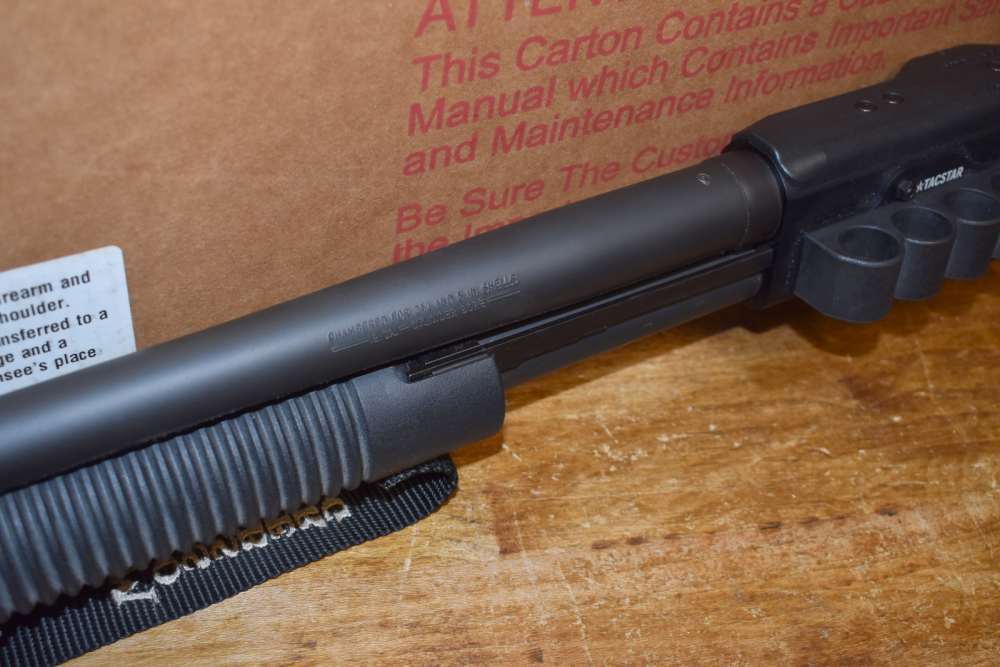 Mossberg 590 Shockwave 12 Gauge 14" Pump Crimson Trace Laser Saddle Bundle-img-3