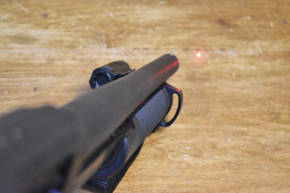 Mossberg 590 Shockwave 12 Gauge 14" Pump Crimson Trace Laser Saddle Bundle-img-13