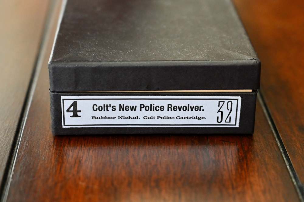 1903 Colt New Police .32 Colt 2.5" Nickel Pearl Stocks Collector-Grade!-img-18