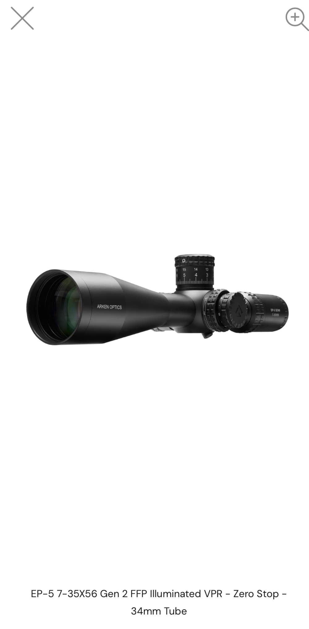 Arken EP-5 7-35X56 Gen 2 FFP Illuminated MIL VPR - Zero Stop TAKE A SHOT!-img-7