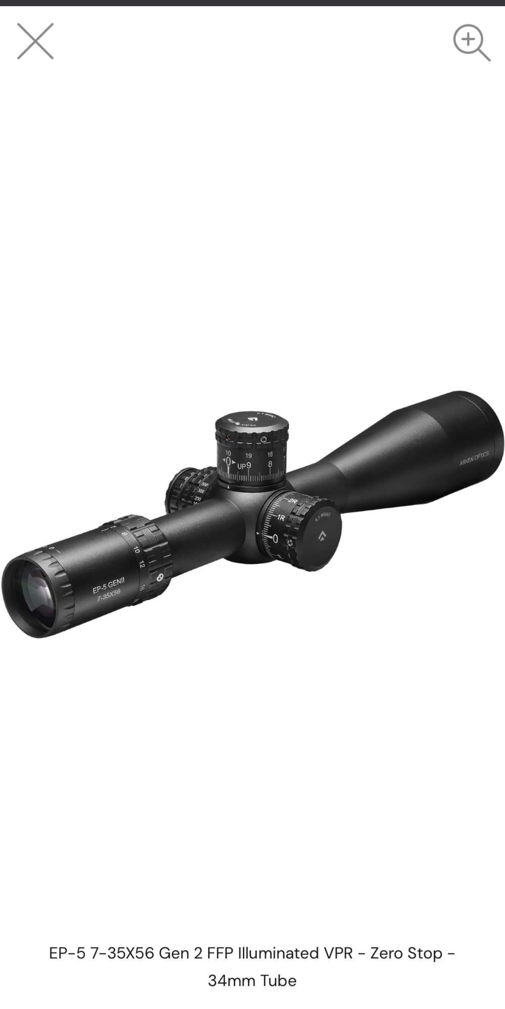 Arken EP-5 7-35X56 Gen 2 FFP Illuminated MIL VPR - Zero Stop TAKE A SHOT!-img-8