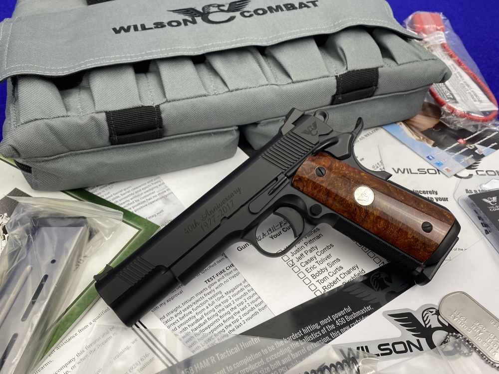 SCARCE Wilson Combat 1911 CQB 40TH ANNIVERSARY .38 Super *CONSUMER UNFIRED*-img-0