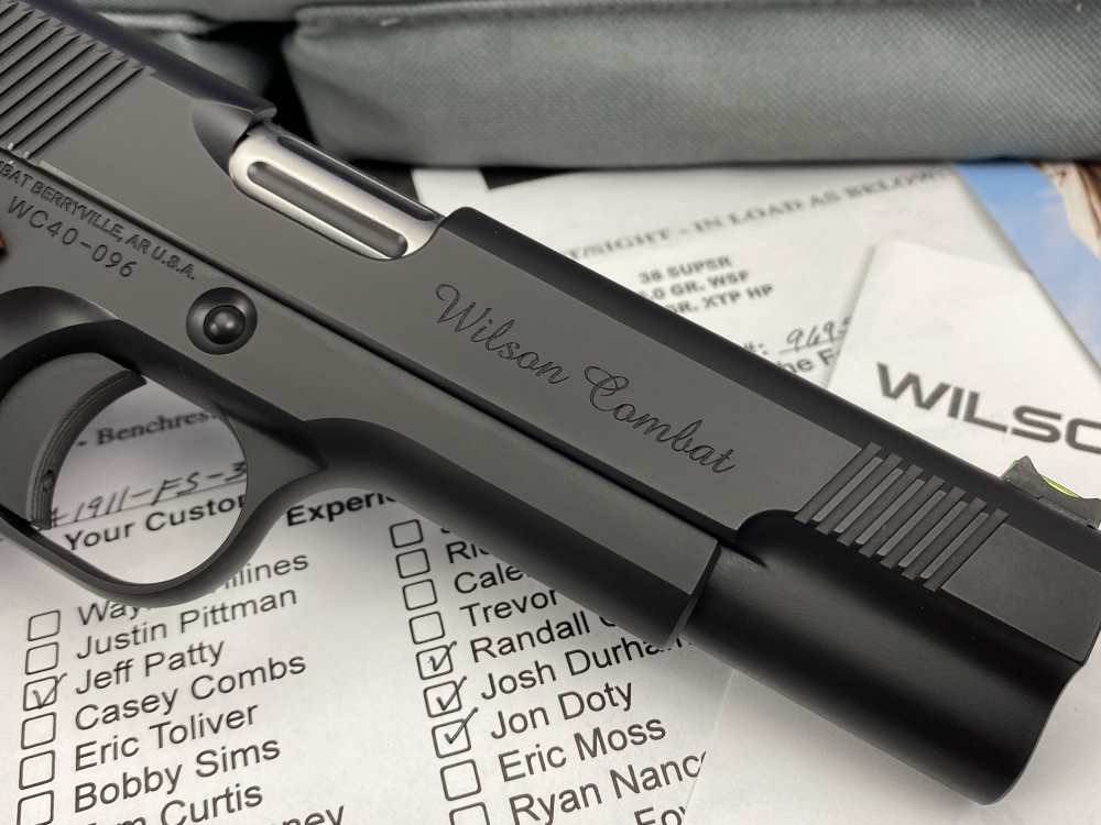 SCARCE Wilson Combat 1911 CQB 40TH ANNIVERSARY .38 Super *CONSUMER UNFIRED*-img-15