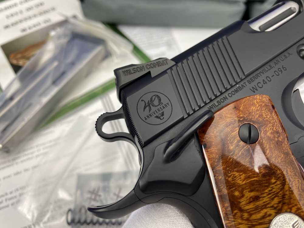 SCARCE Wilson Combat 1911 CQB 40TH ANNIVERSARY .38 Super *CONSUMER UNFIRED*-img-31
