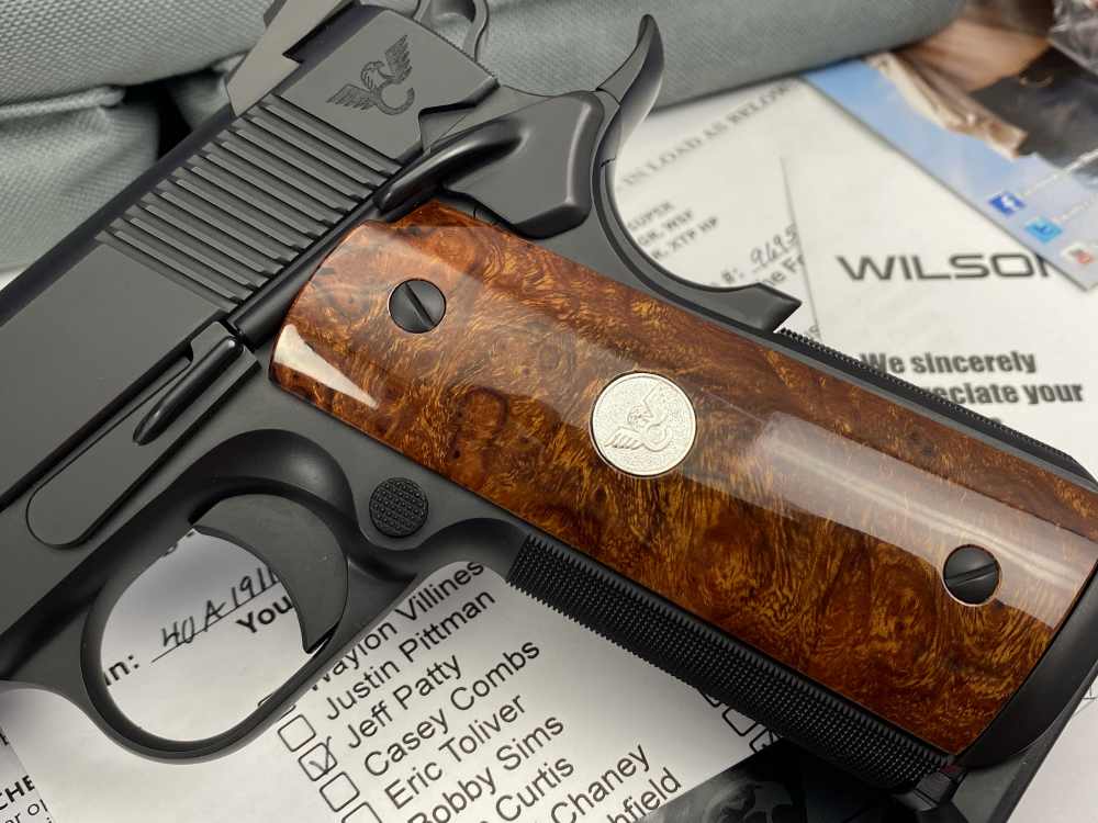 SCARCE Wilson Combat 1911 CQB 40TH ANNIVERSARY .38 Super *CONSUMER UNFIRED*-img-5
