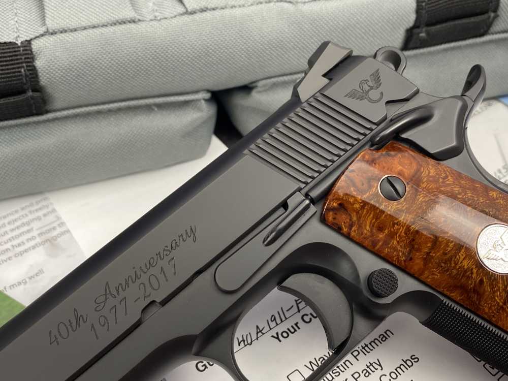 SCARCE Wilson Combat 1911 CQB 40TH ANNIVERSARY .38 Super *CONSUMER UNFIRED*-img-7