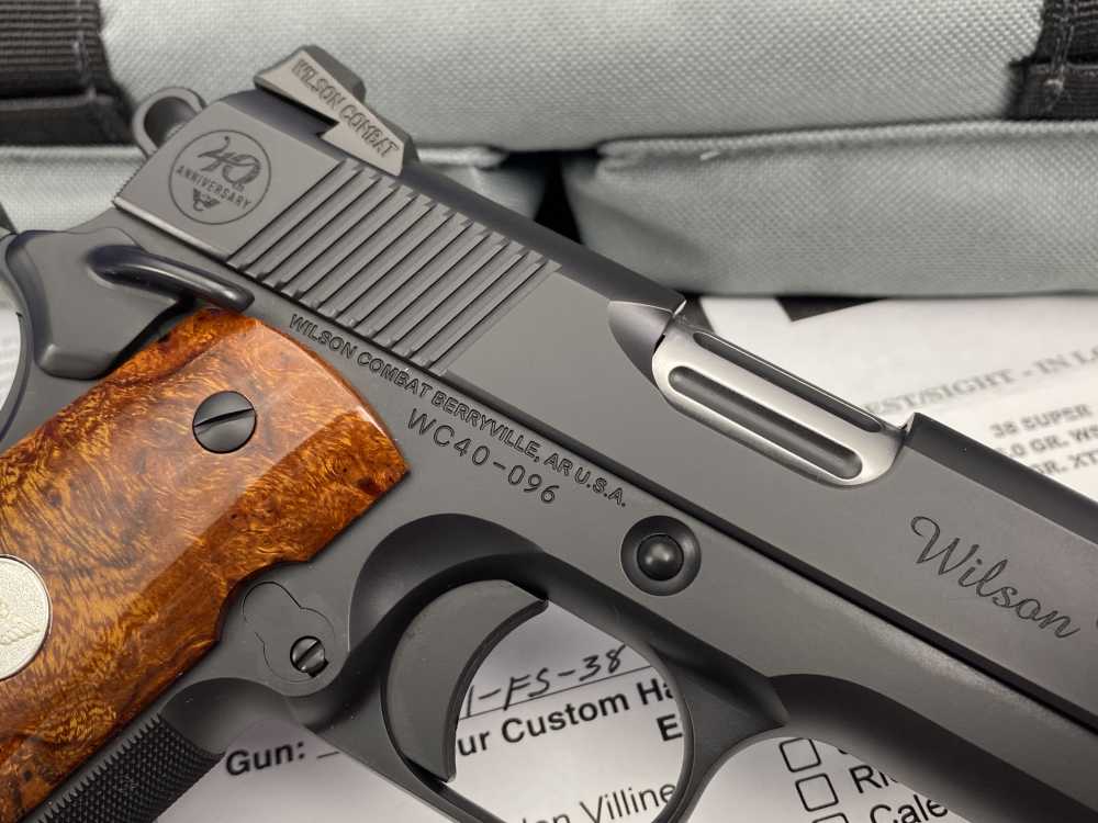 SCARCE Wilson Combat 1911 CQB 40TH ANNIVERSARY .38 Super *CONSUMER UNFIRED*-img-14