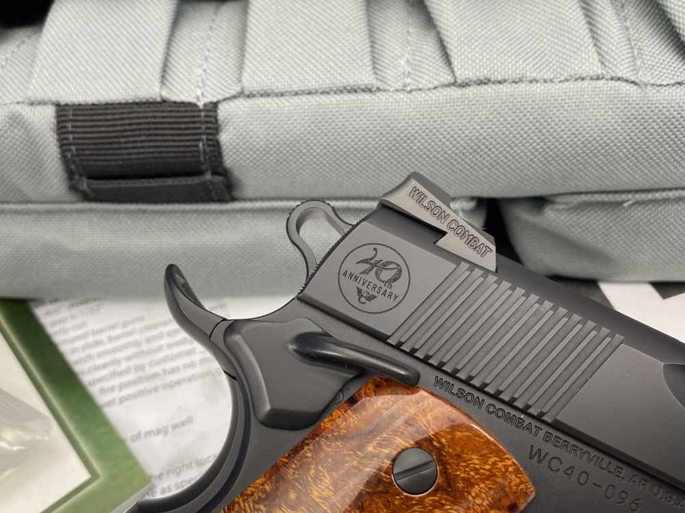 SCARCE Wilson Combat 1911 CQB 40TH ANNIVERSARY .38 Super *CONSUMER UNFIRED*-img-13