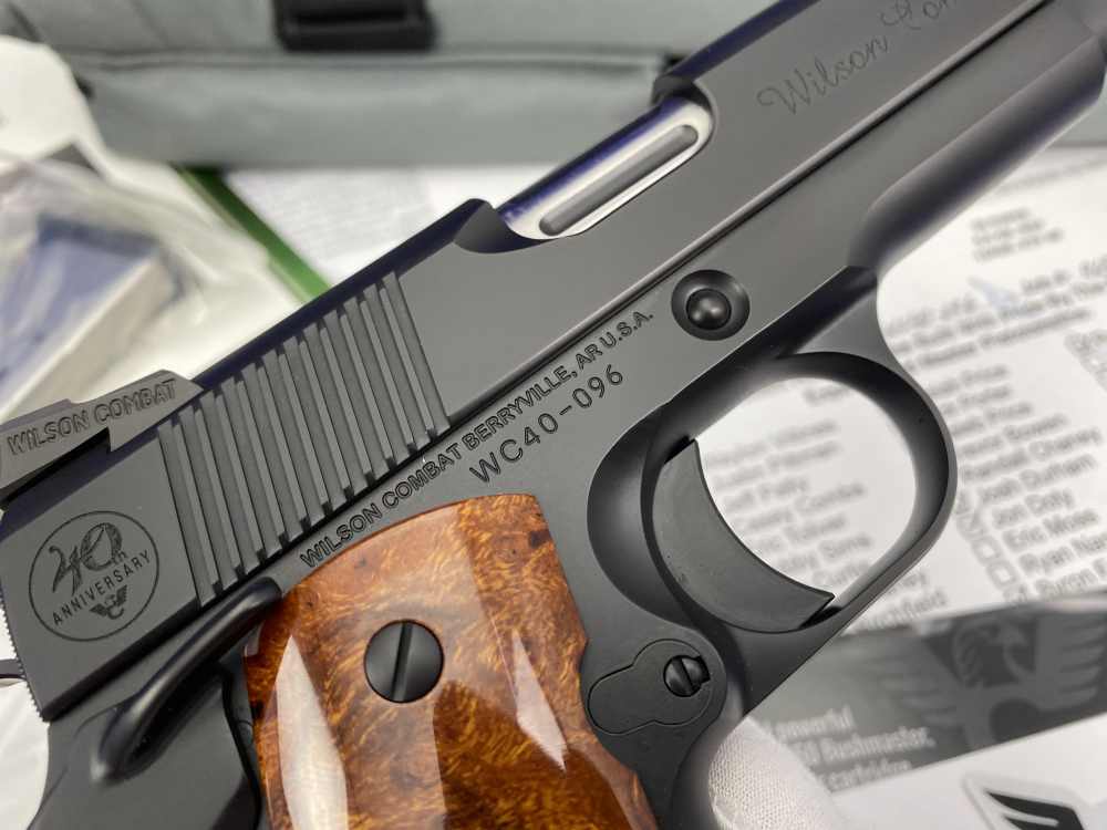 SCARCE Wilson Combat 1911 CQB 40TH ANNIVERSARY .38 Super *CONSUMER UNFIRED*-img-32