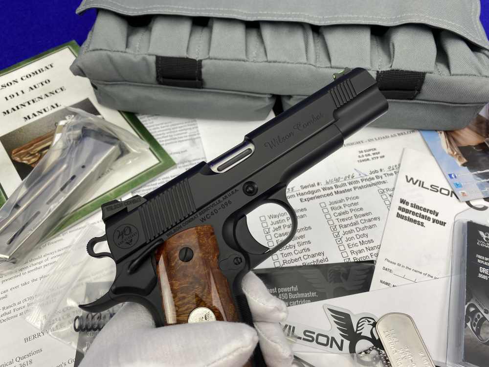 SCARCE Wilson Combat 1911 CQB 40TH ANNIVERSARY .38 Super *CONSUMER UNFIRED*-img-30