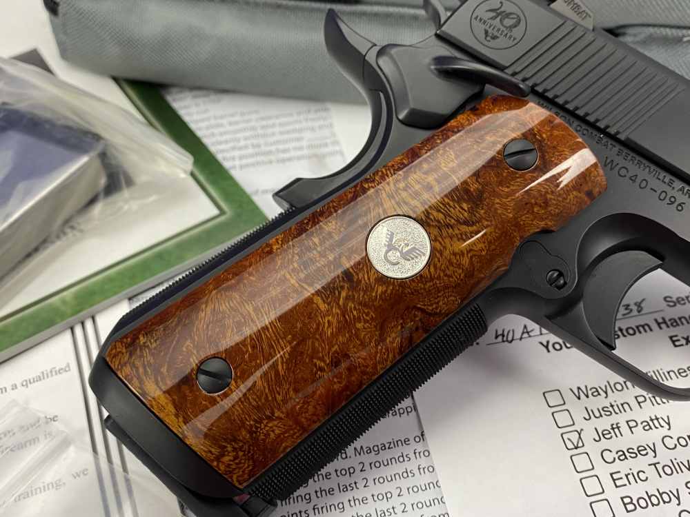 SCARCE Wilson Combat 1911 CQB 40TH ANNIVERSARY .38 Super *CONSUMER UNFIRED*-img-12