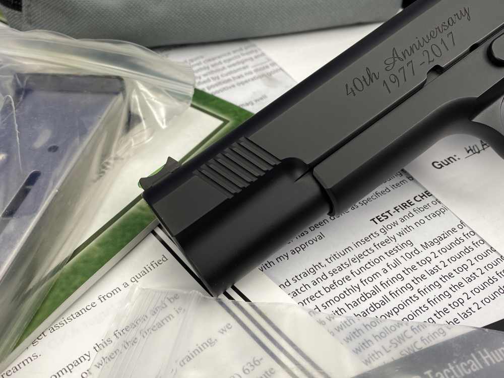 SCARCE Wilson Combat 1911 CQB 40TH ANNIVERSARY .38 Super *CONSUMER UNFIRED*-img-9