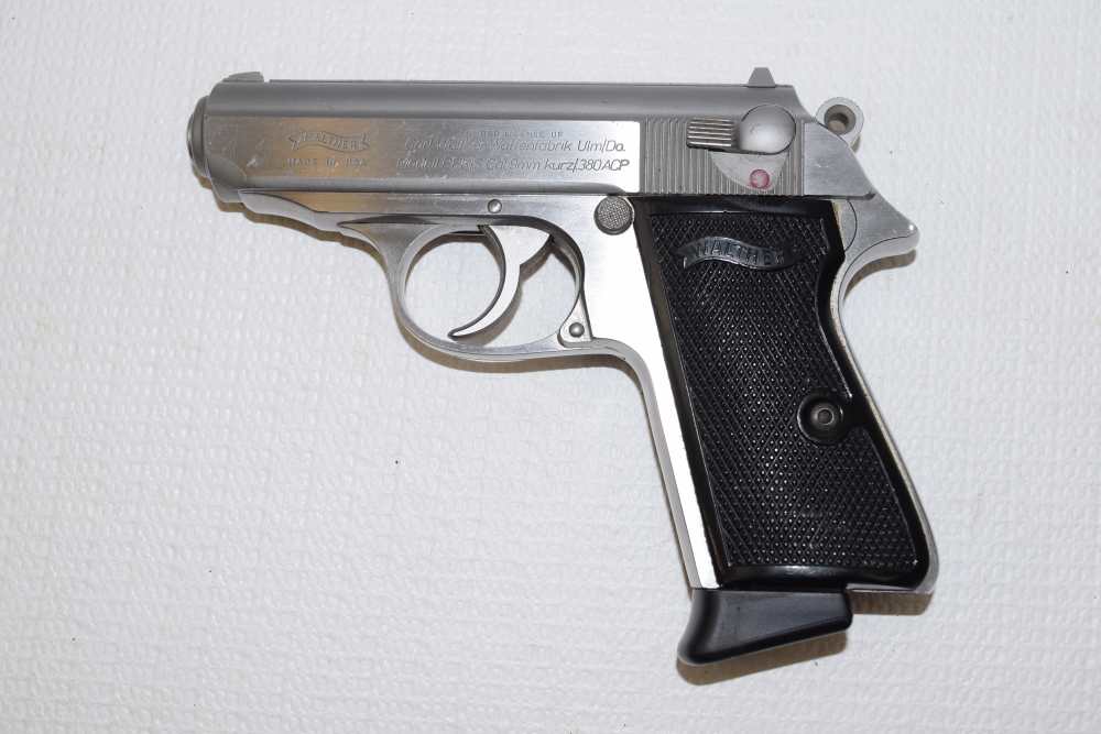 Walther/Interarms PPK/S, 380ACP, Stainless, 2 Mags, Good Cond.-img-1