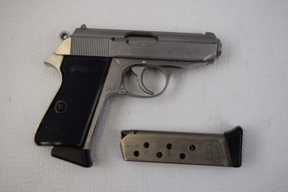 Walther/Interarms PPK/S, 380ACP, Stainless, 2 Mags, Good Cond.-img-0