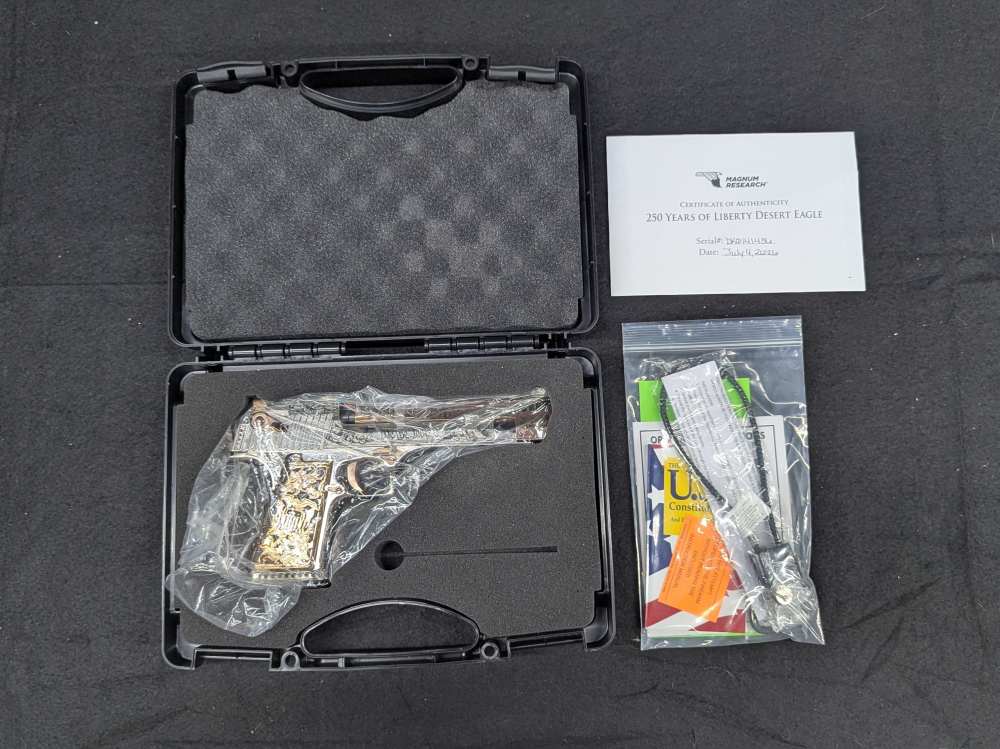 DESERT EAGLE 250 YEARS OF LIBERTY ONLY 100 MADE CUSTOM 50AE MAGNUM RESEARCH-img-16