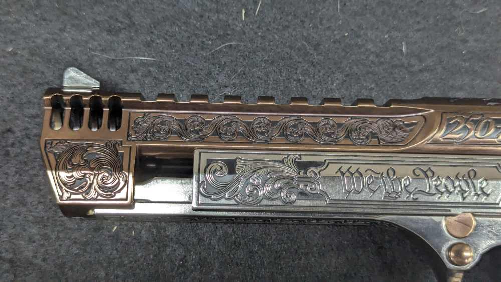 DESERT EAGLE 250 YEARS OF LIBERTY ONLY 100 MADE CUSTOM 50AE MAGNUM RESEARCH-img-6