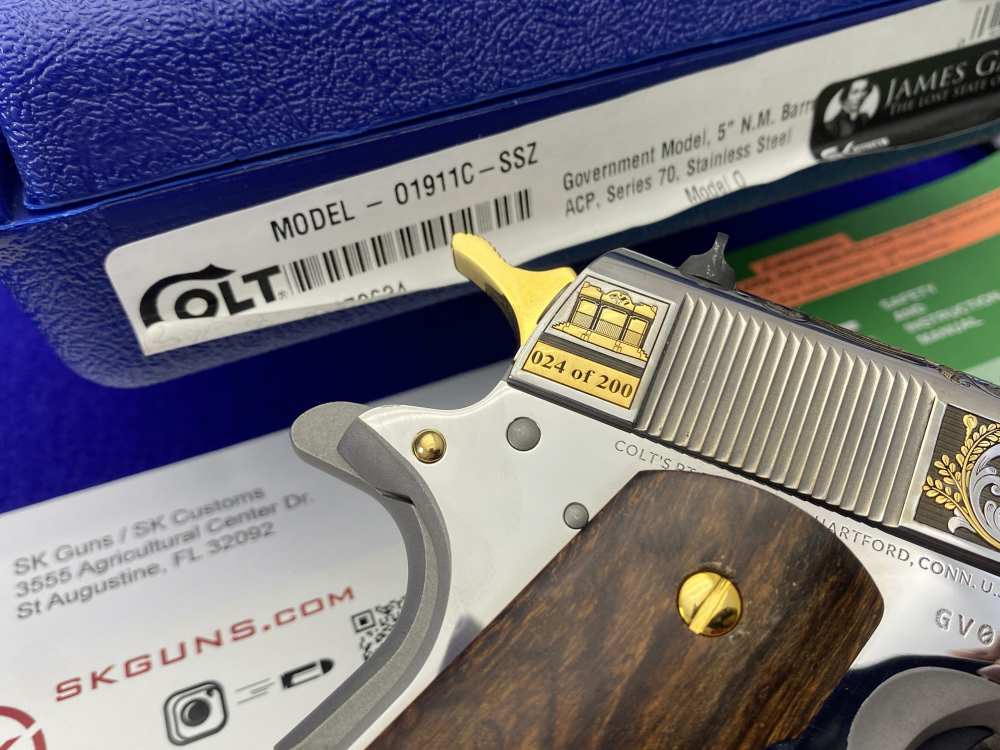 Colt 1911 Government 45ACP -SK CUSTOMS JAMES GADSDEN- Only 200 Produced-img-18
