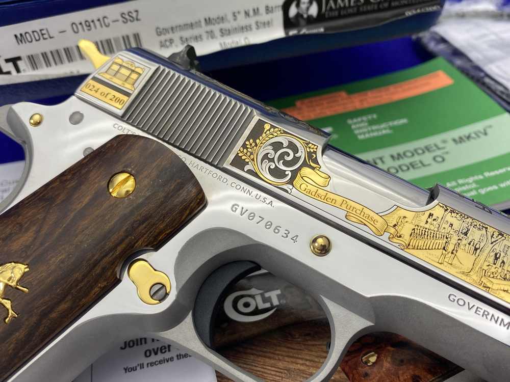 Colt 1911 Government 45ACP -SK CUSTOMS JAMES GADSDEN- Only 200 Produced-img-19