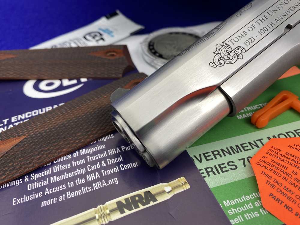 Colt 1911 Government 45ACP 5" *TOMB OF THE UNKNOWN SOLDIER ONE OF 500*-img-9