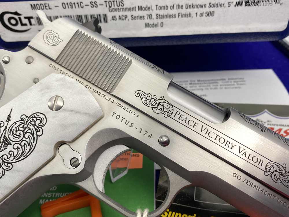 Colt 1911 Government 45ACP 5" *TOMB OF THE UNKNOWN SOLDIER ONE OF 500*-img-19