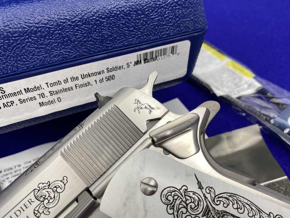 Colt 1911 Government 45ACP 5" *TOMB OF THE UNKNOWN SOLDIER ONE OF 500*-img-6