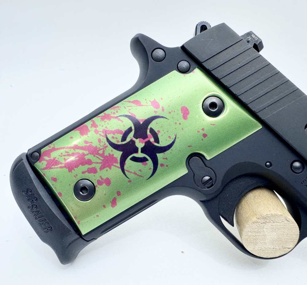 Sig Sauer P238 Zombie Edition 380ACP (2) Mags Nite Sights w/ Factory Case-img-6