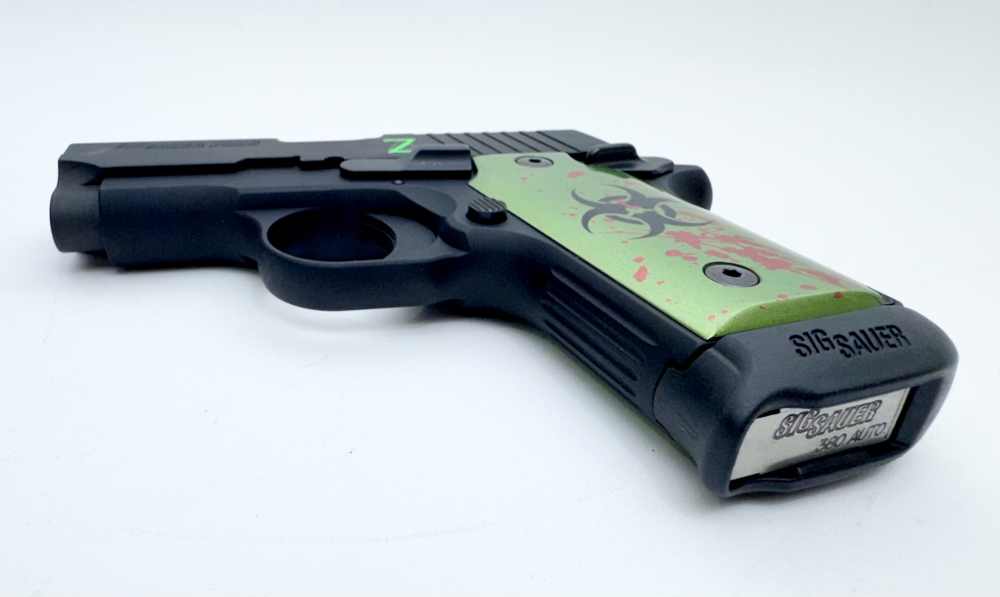 Sig Sauer P238 Zombie Edition 380ACP (2) Mags Nite Sights w/ Factory Case-img-20