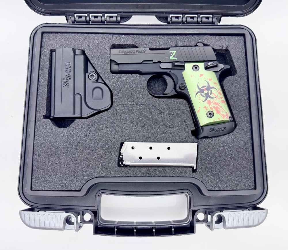 Sig Sauer P238 Zombie Edition 380ACP (2) Mags Nite Sights w/ Factory Case-img-23
