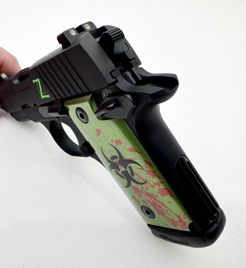 Sig Sauer P238 Zombie Edition 380ACP (2) Mags Nite Sights w/ Factory Case-img-19