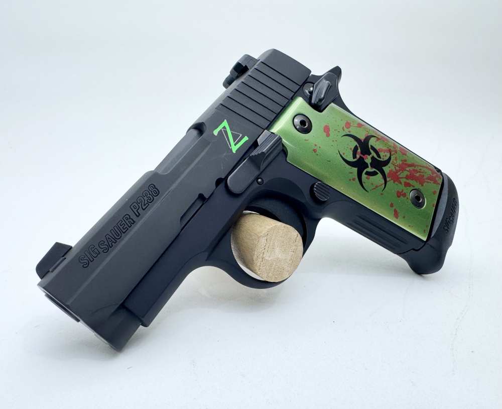 Sig Sauer P238 Zombie Edition 380ACP (2) Mags Nite Sights w/ Factory Case-img-3