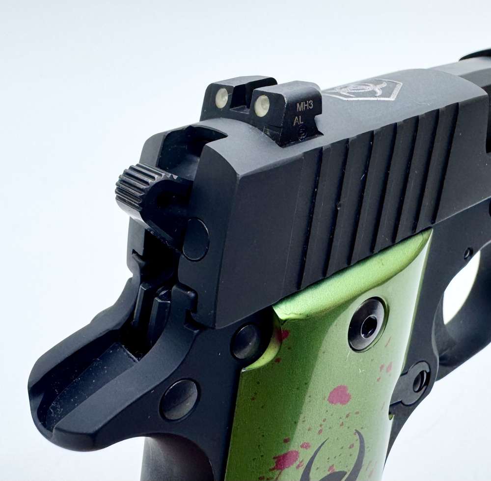 Sig Sauer P238 Zombie Edition 380ACP (2) Mags Nite Sights w/ Factory Case-img-9