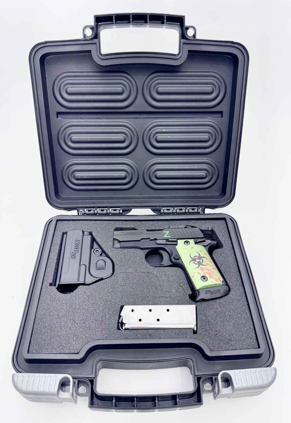 Sig Sauer P238 Zombie Edition 380ACP (2) Mags Nite Sights w/ Factory Case-img-22