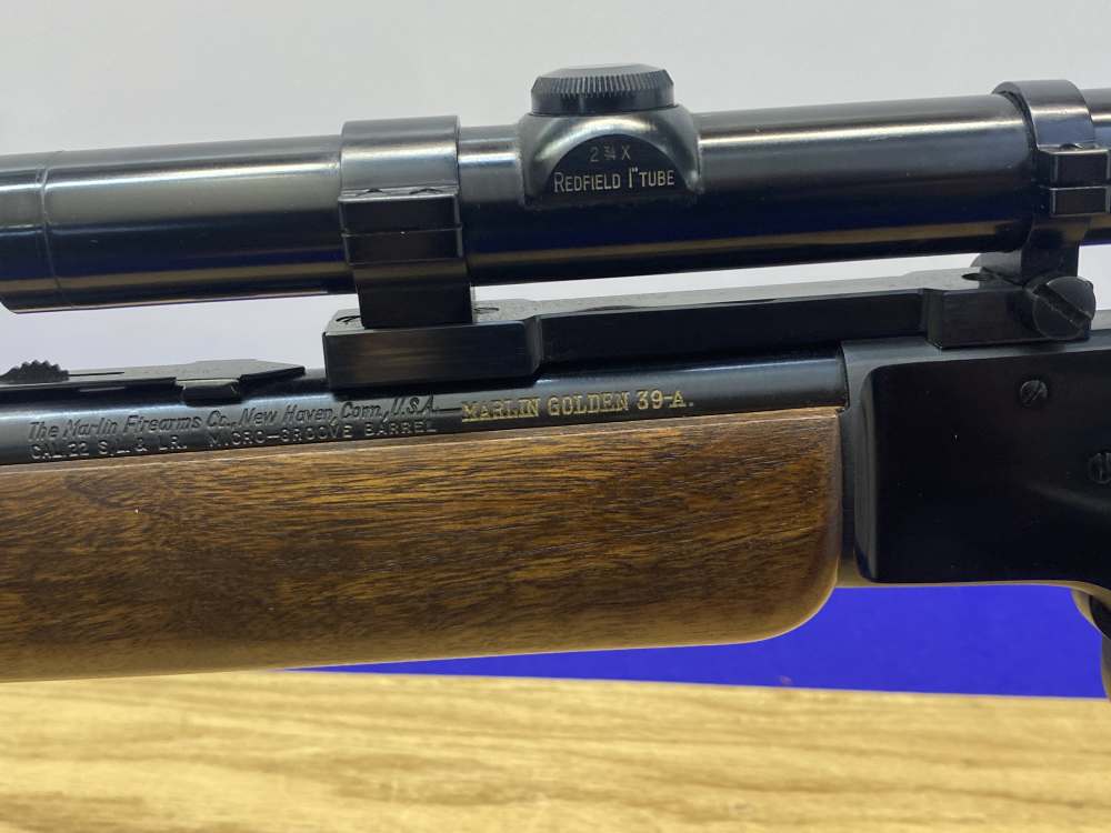 1960 Marlin Golden 39-A .22 S-L-LR 24" *REDFIELD SCOPE, JM PROOF & C&R*-img-23