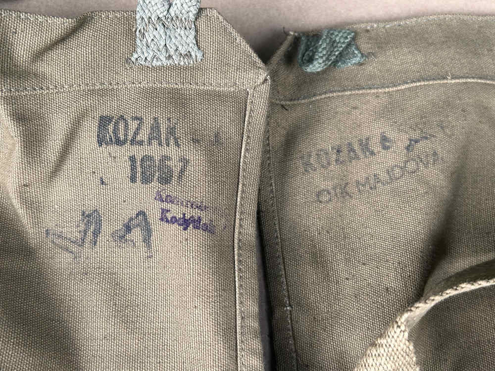 Lot of 3 Czech Millitary Bread Bag in Numerical Order-img-2