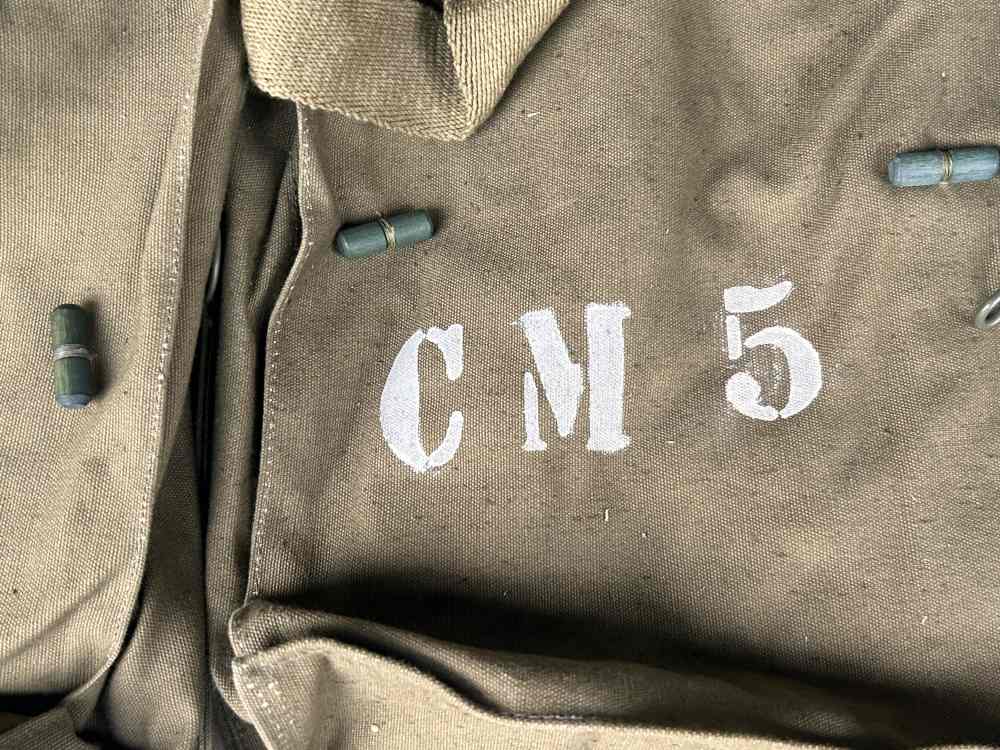 Lot of 3 Czech Millitary Bread Bag in Numerical Order-img-5