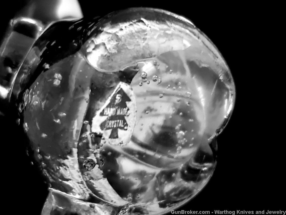 4 Vintage Solid Crystal Figural Animal Paperweights.  Art Glass.-img-3