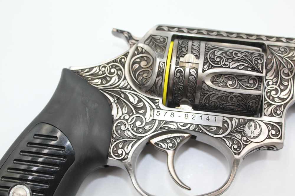 NEW! Ruger sp101 .38sp Custom scroll engraving -img-9