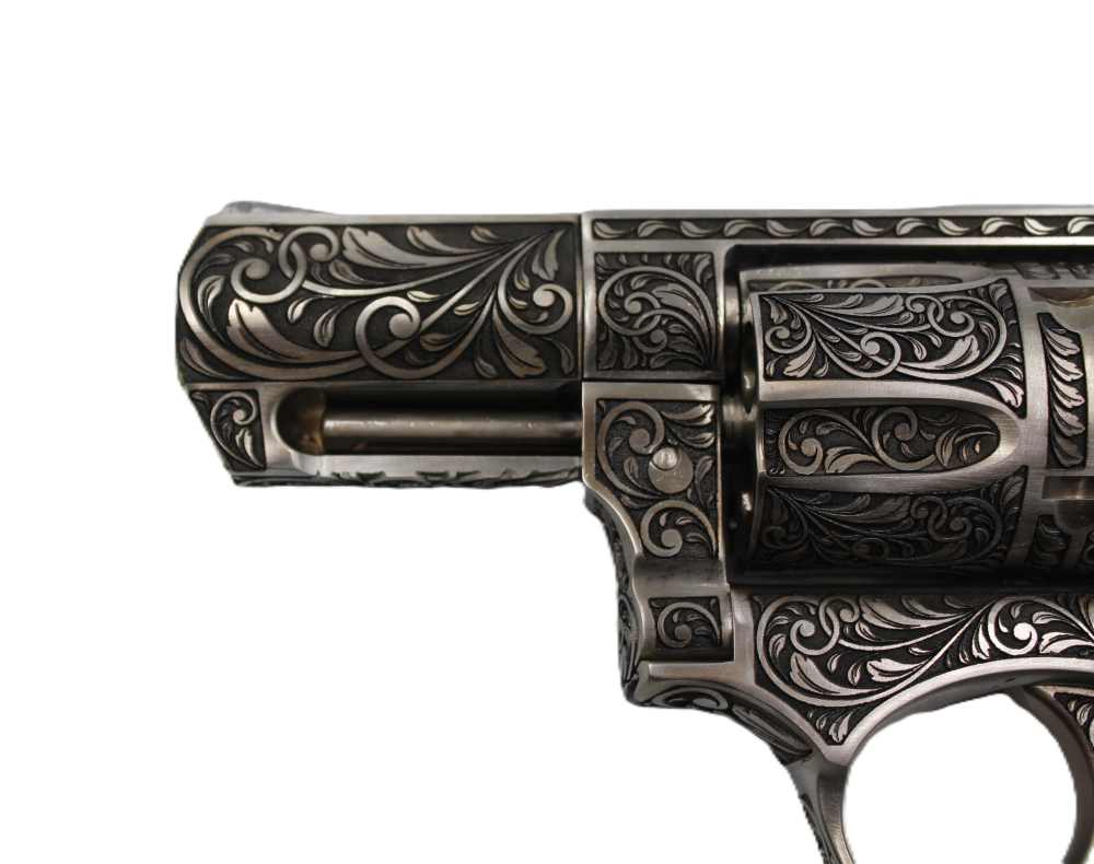 NEW! Ruger sp101 .38sp Custom scroll engraving -img-2