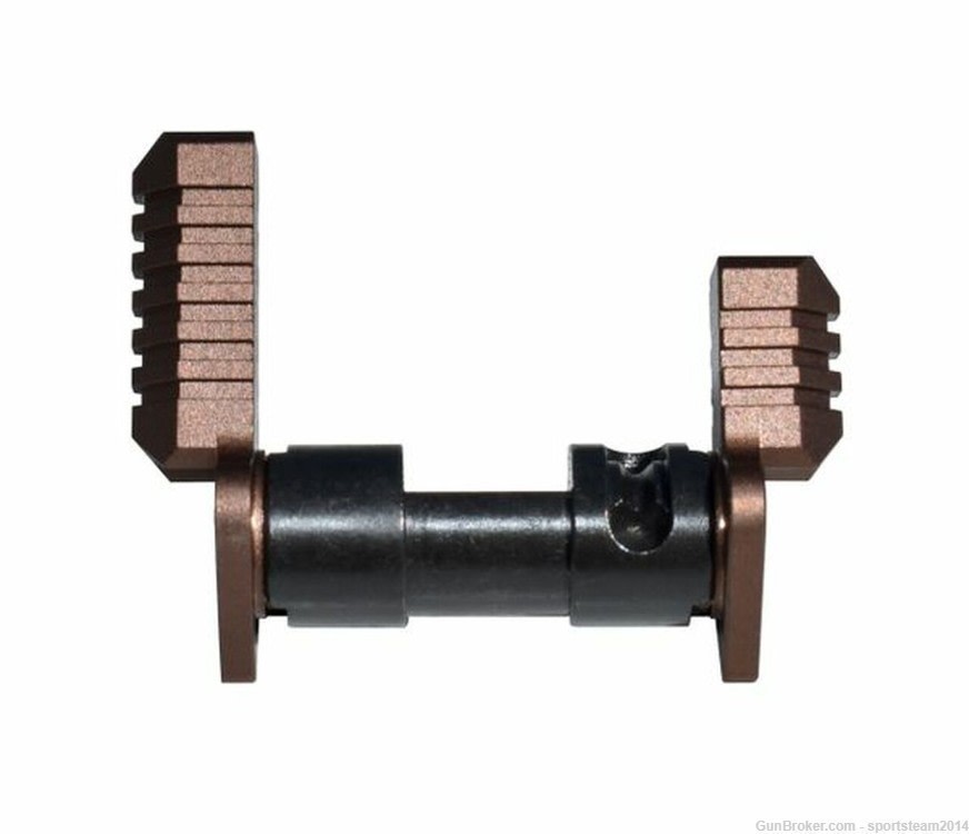 AR15/308 AMBIDEXTROUS SAFETY SELECTOR SWITCH, STEEL AND ALUMINUM - FDE/TAN-img-5