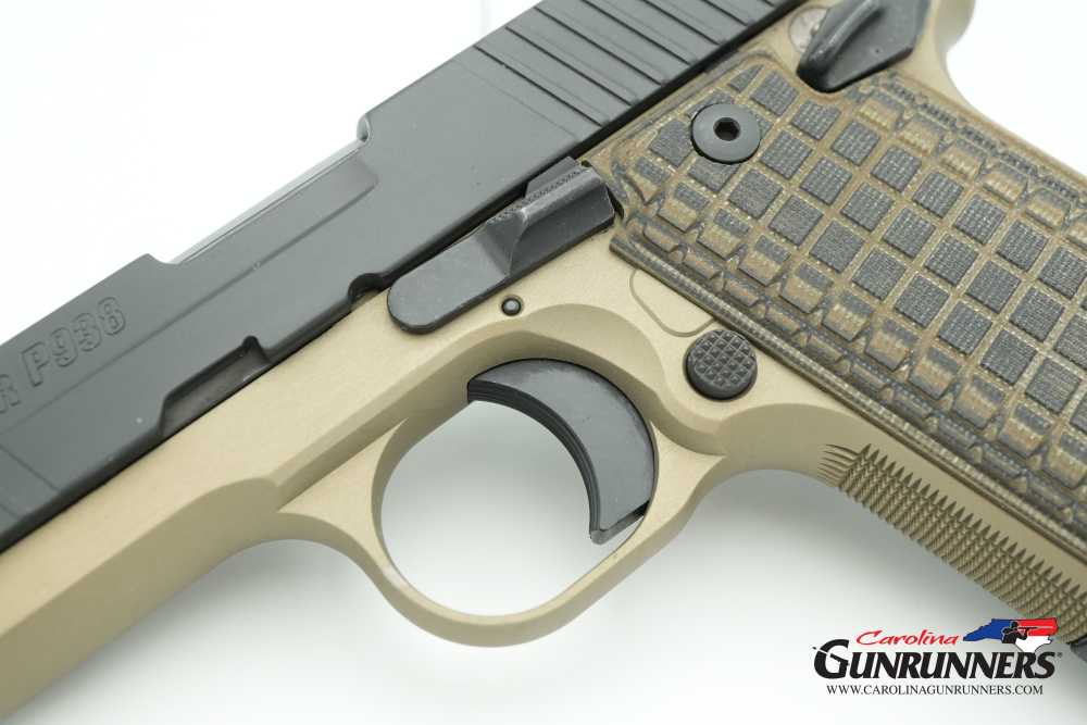 SIG Sauer P938 Semi-Auto Pistol 9mm 3" Barrel Tan Black G10 Grips-img-9