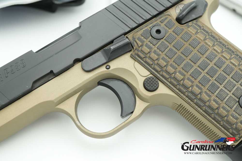 SIG Sauer P938 Semi-Auto Pistol 9mm 3" Barrel Tan Black G10 Grips-img-4