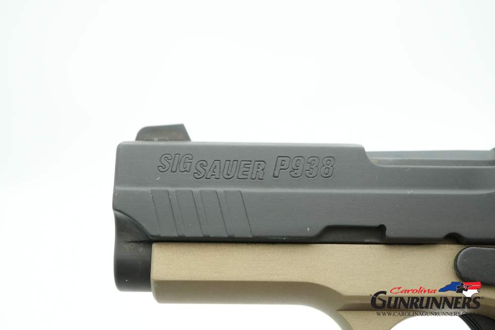 SIG Sauer P938 Semi-Auto Pistol 9mm 3" Barrel Tan Black G10 Grips-img-22